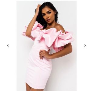 Akira ENJOY YOURSELF OFF THE SHOULDER MINI DRESS
